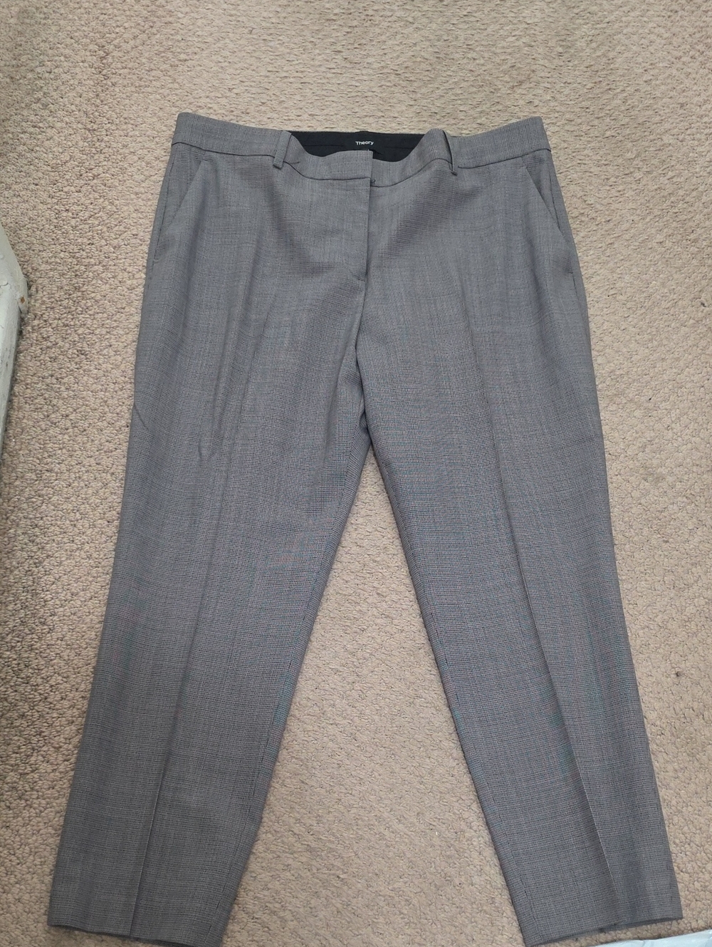 Theory Women's Gray Tailored Trousers